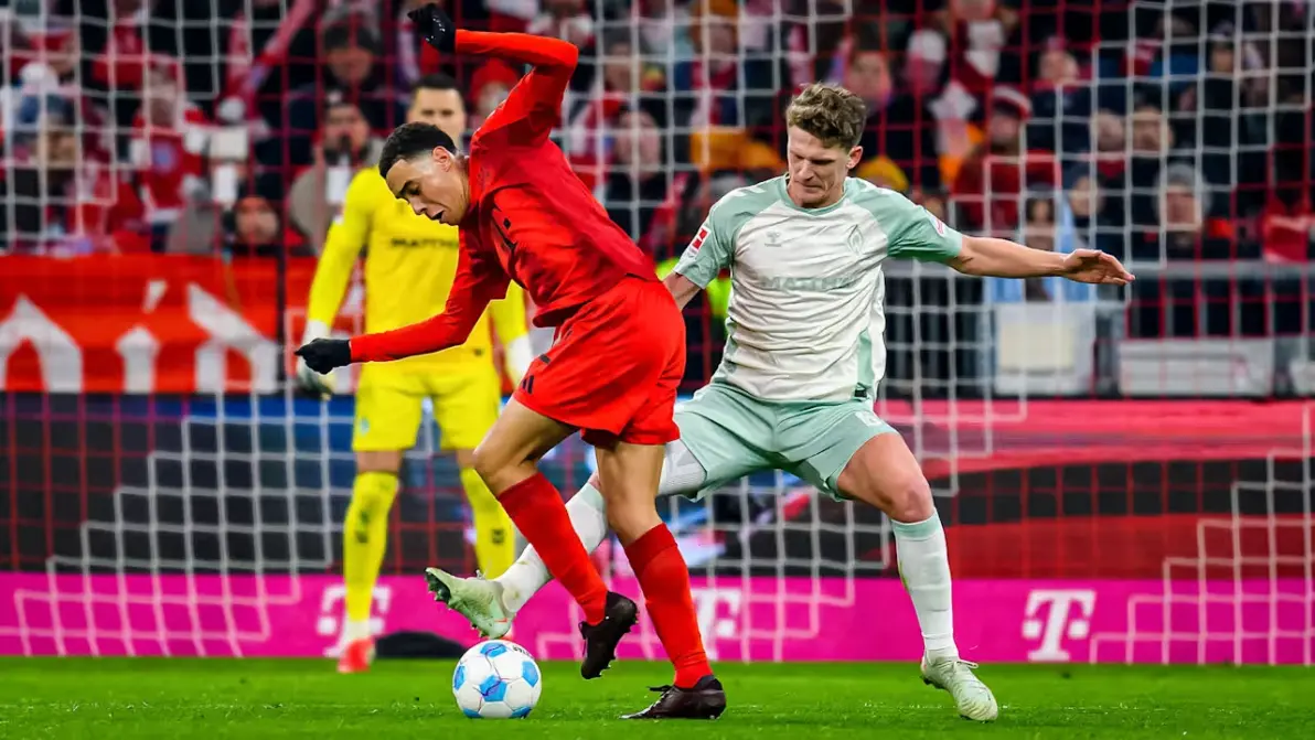 拜仁慕尼黑稳坐德甲领跑位置，再次击败不莱梅